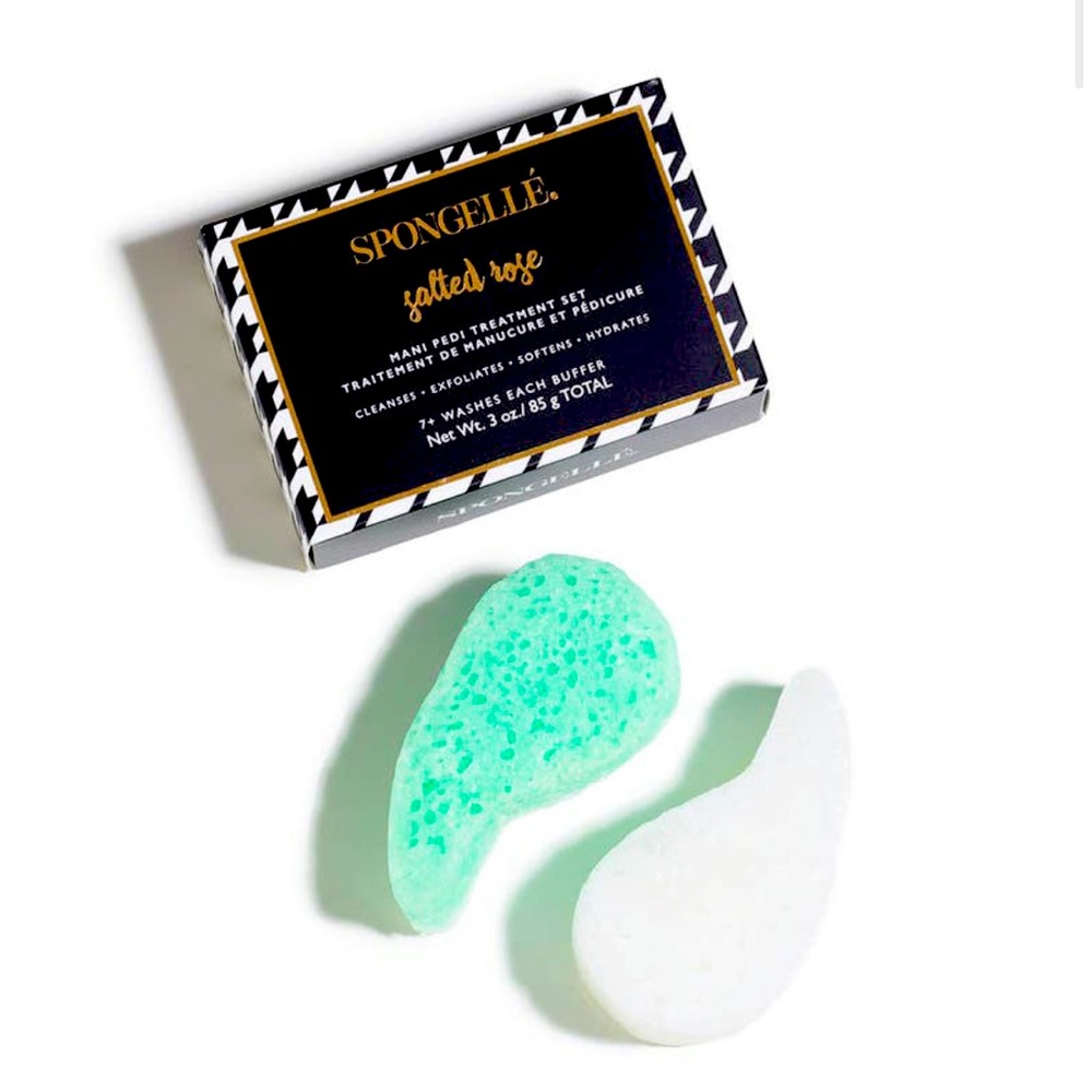 NEW 
SPONGELLE
Salted Rose Mani Pedi Treatment Set